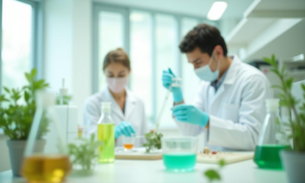 最先端の研究開発ラボで作業する科学者たち